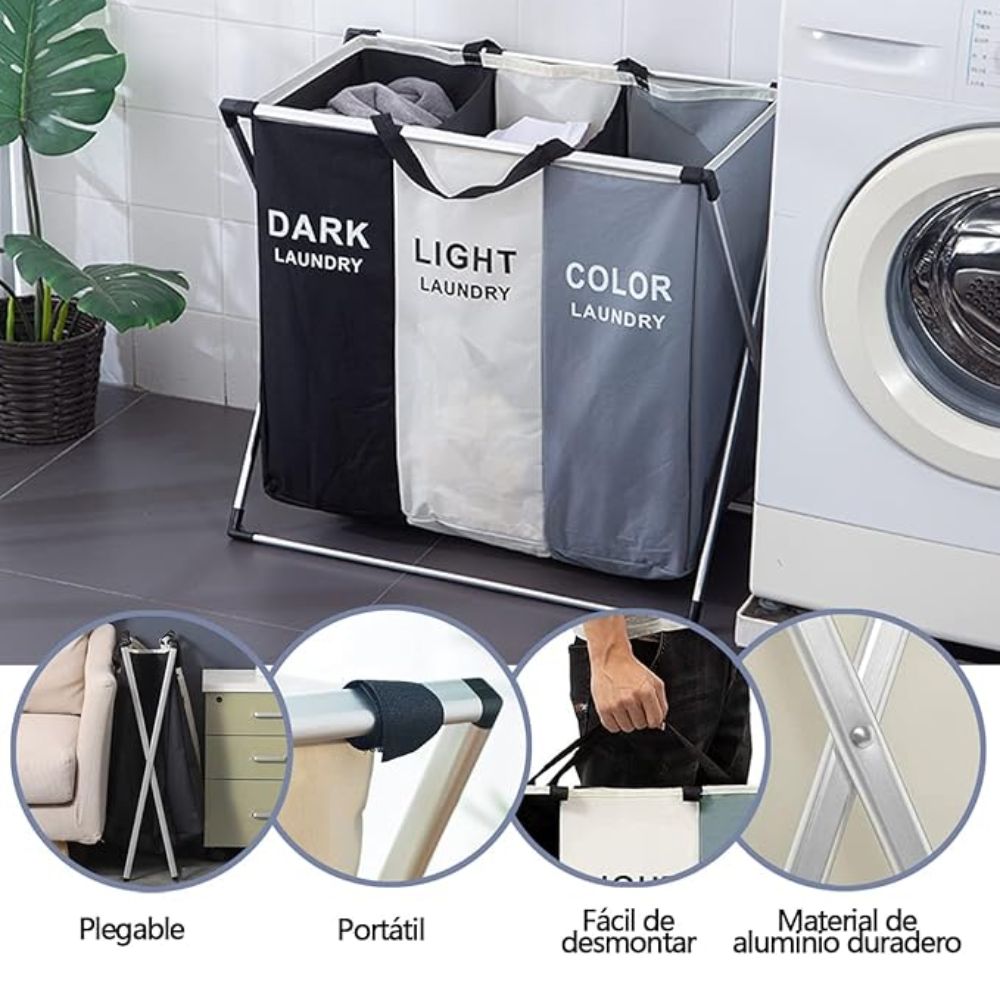 Miniatura 3 de canasta en tela para ropa  X3